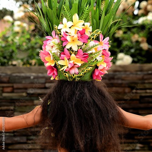 Polynesian flower headdress