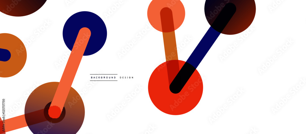 Abstract background. Round dots connected by lines. Trendy techno business template for wallpaper, banner, background or landing Abstract background. Round dots connected by lines. Trendy techno business template for wallpaper, banner, background or landing