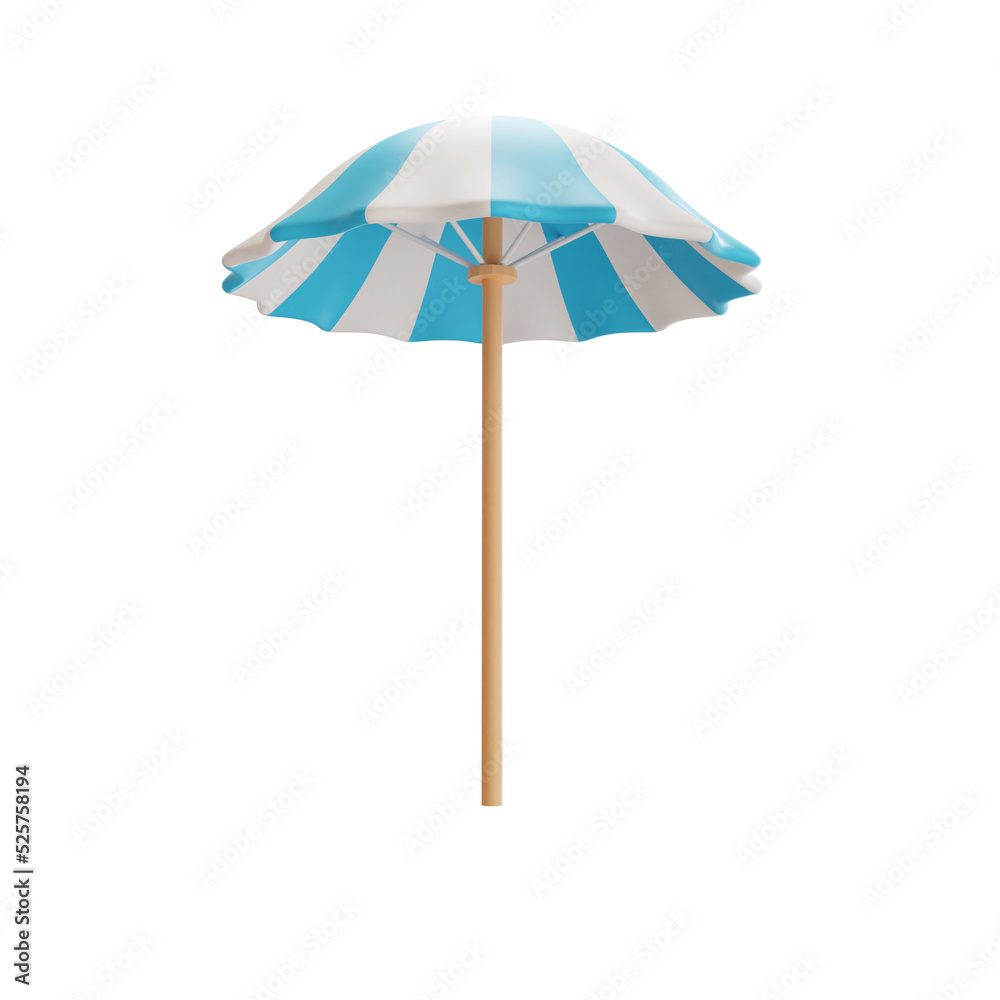 3D Beach Umbrella