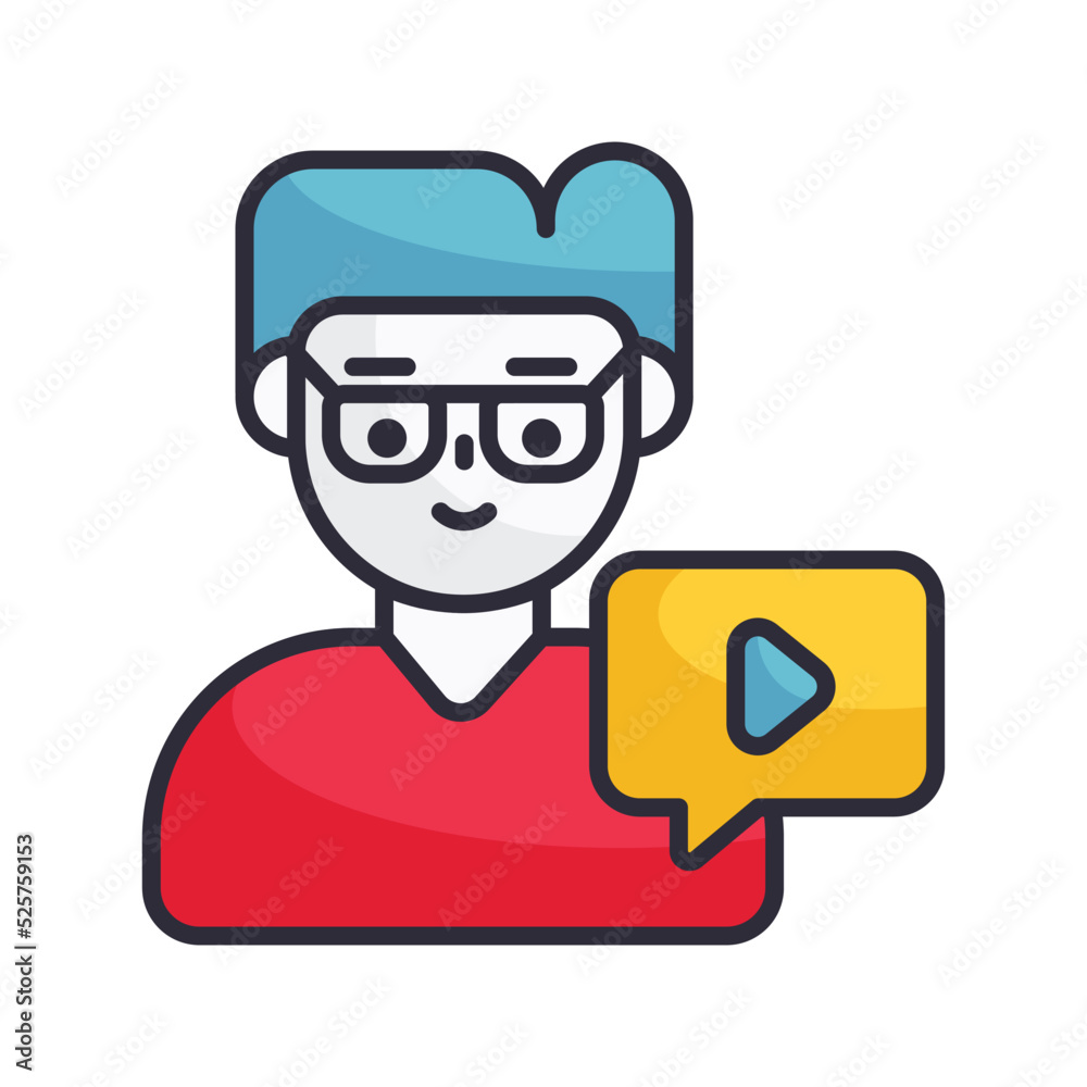 video Chat vector Filled Outline Icon Design illustration on White background. EPS 10 File video Chat vector Filled Outline Icon Design illustration on White background. EPS 10 File