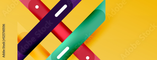 Background overlapping lines. Dynamic lines abstract wallpaper. Straight lines composition vector illustration for wallpaper banner background or landing page