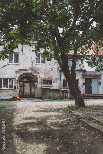 Courtyard in an old two-storey house