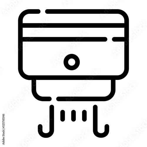 hand dryer line icon