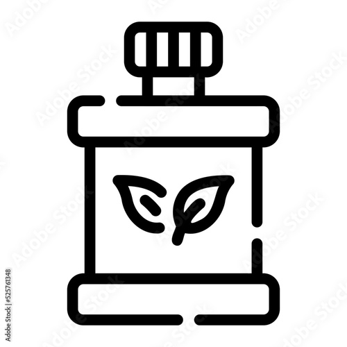 mouthwash line icon