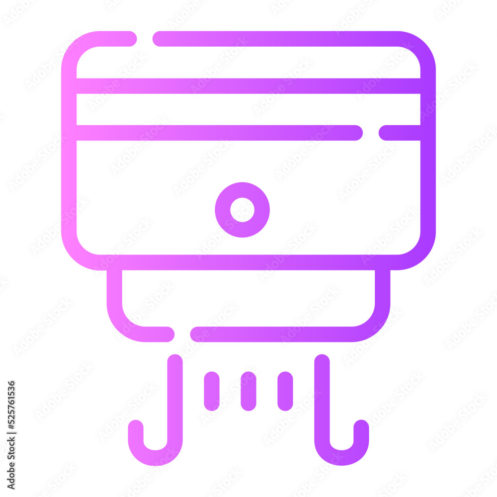 hand dryer gradient icon hand dryer gradient icon