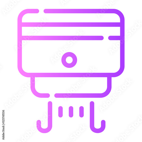 hand dryer gradient icon
