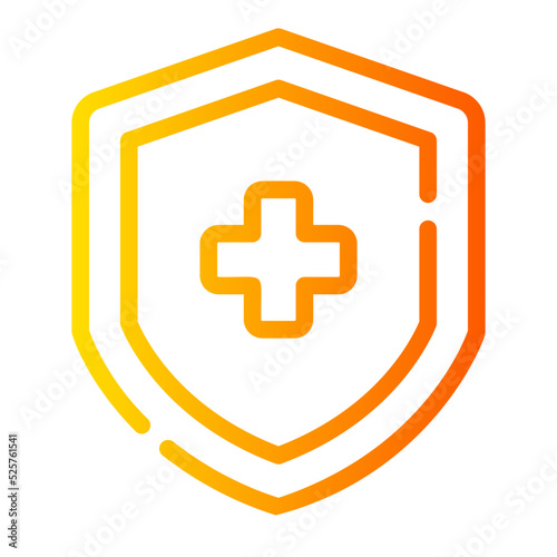 protection hygiene gradient icon