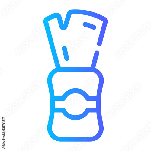 shaving brush gradient icon