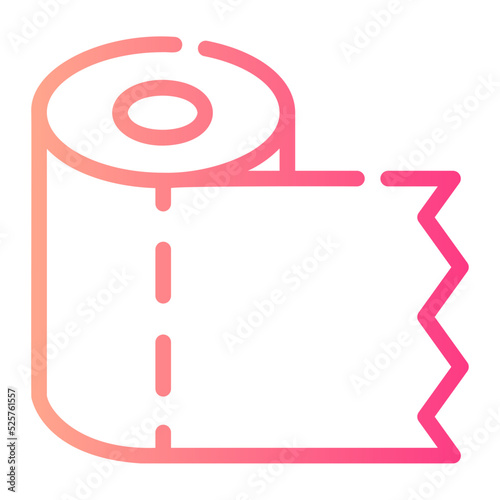 toilet paper gradient icon