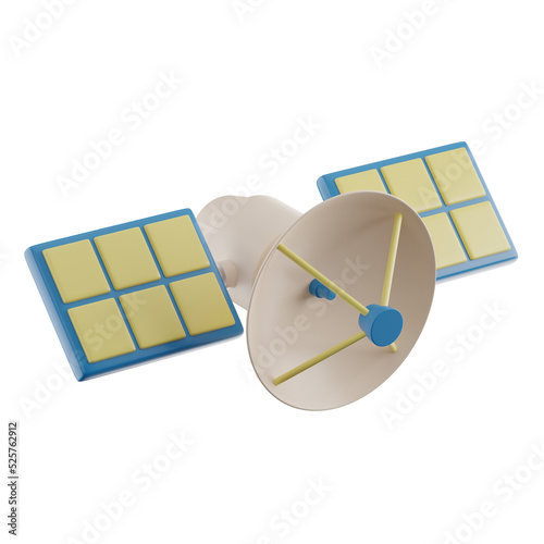 3D Satellite Icon