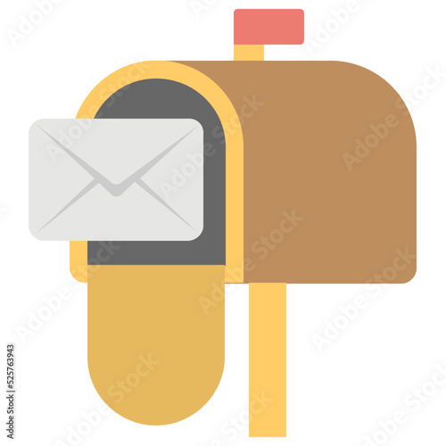 Postal Services Flat Colored Icon