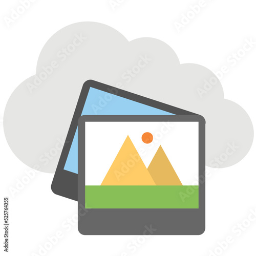 Wireless Photography Flat Colored Icon