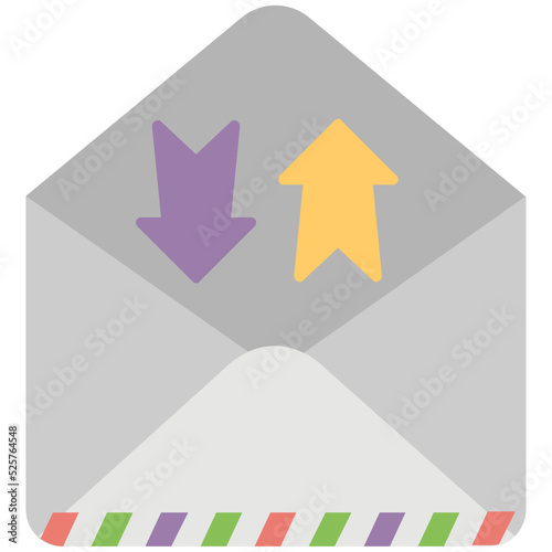 Emailing Flat Colored Icon