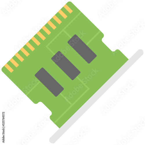 Sound Card Flat Colored Icon