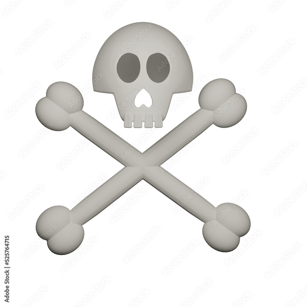 3D danger sign skull
3D danger sign skull