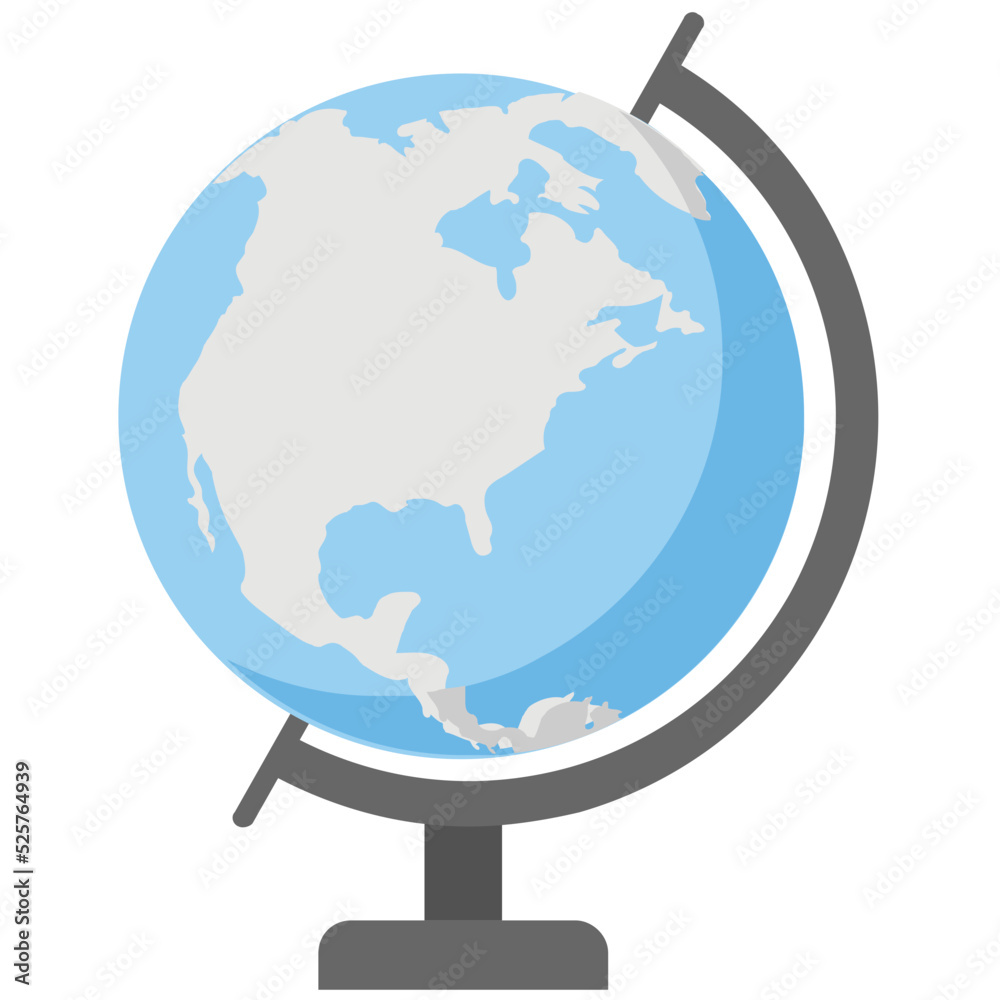 Educational Globe Flat Colored Icon Educational Globe Flat Colored Icon