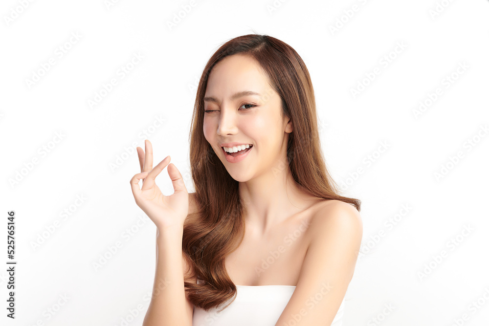 Beautiful young asian woman with clean fresh skin on white background, Face care, Facial treatment, Cosmetology, beauty and spa, Asian women portrait. Beautiful young asian woman with clean fresh skin on white background, Face care, Facial treatment, Cosmetology, beauty and spa, Asian women portrait.