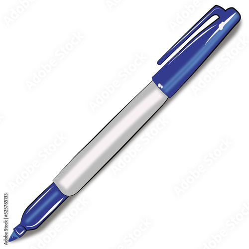 Single blue PNG marker with a transparent background