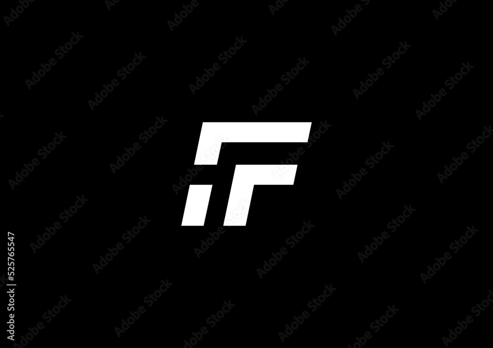Letter F and arrow logo icon with a simple flat concept Letter F and arrow logo icon with a simple flat concept