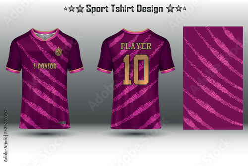Football jersey mockup, soccer jersey mockup, cycling jersey mockup and sport jersey mockup with abstract geometric pattern