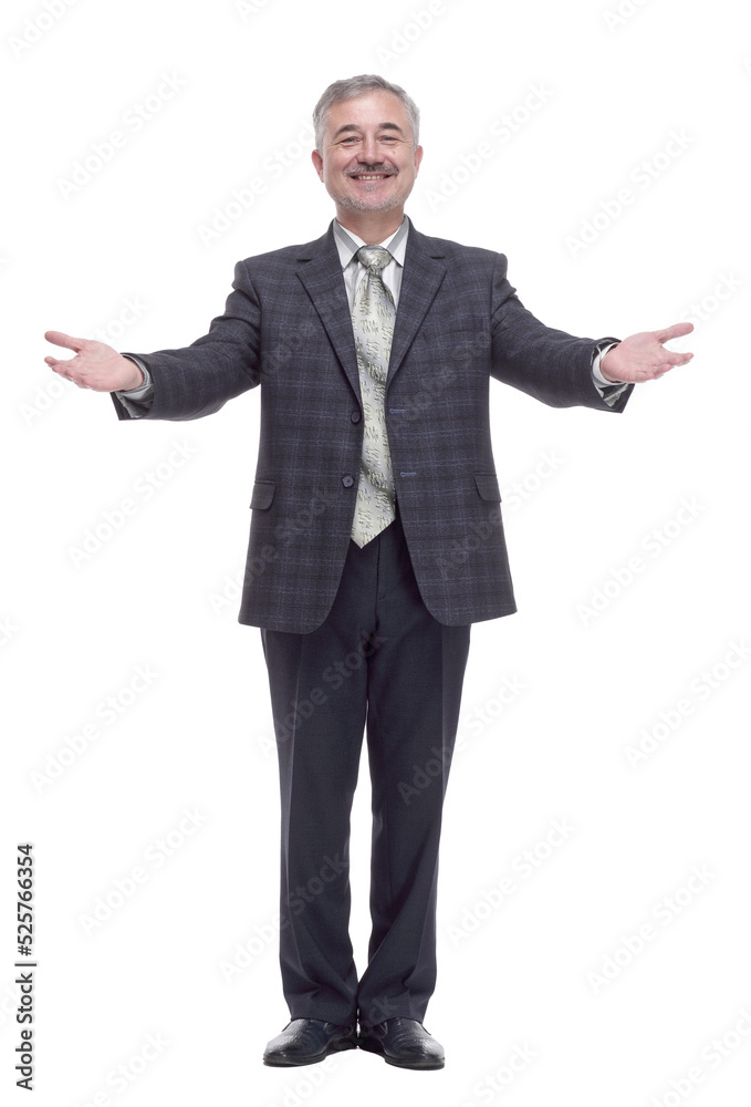 smiling friendly man looking at you. isolated on a white smiling friendly man looking at you. isolated on a white