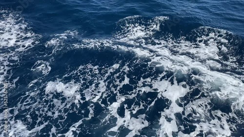 Wallpaper Mural The waves of sea water from the ship Torontodigital.ca