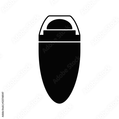 Deodorant roll icon in color, isolated on white background 