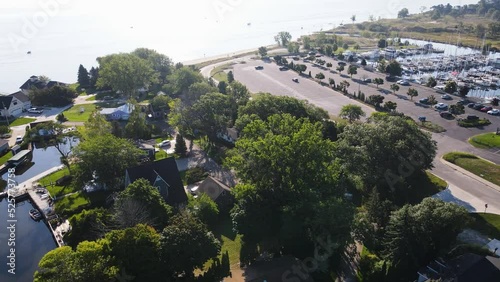 The Beachwood Neighborhood near the Muskegon Channel. photo