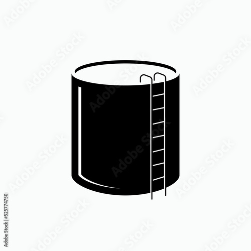 Storage Tank Icon. Industrial Element Symbol - Vector.