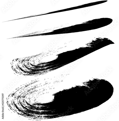 Grunge Paint brush line. Hand Drawn Grunge Brush Line Set. Grunge Paint stripe Vector brush Stroke. Grunge brushes set. Vector design elements.