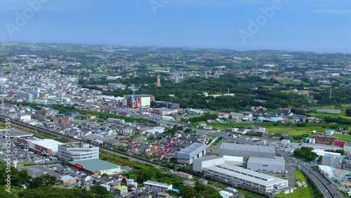 愛知県豊橋市の空撮映像