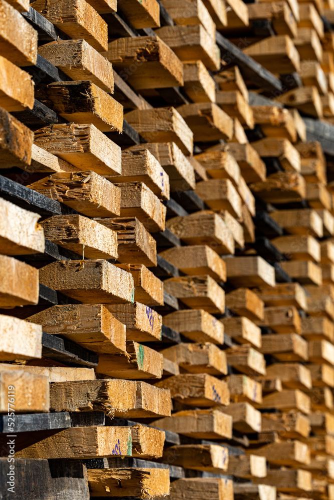 Umea, Sweden Stacked timber and planks in a lumber yard Umea, Sweden Stacked timber and planks in a lumber yard