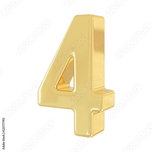 3d golden number 4