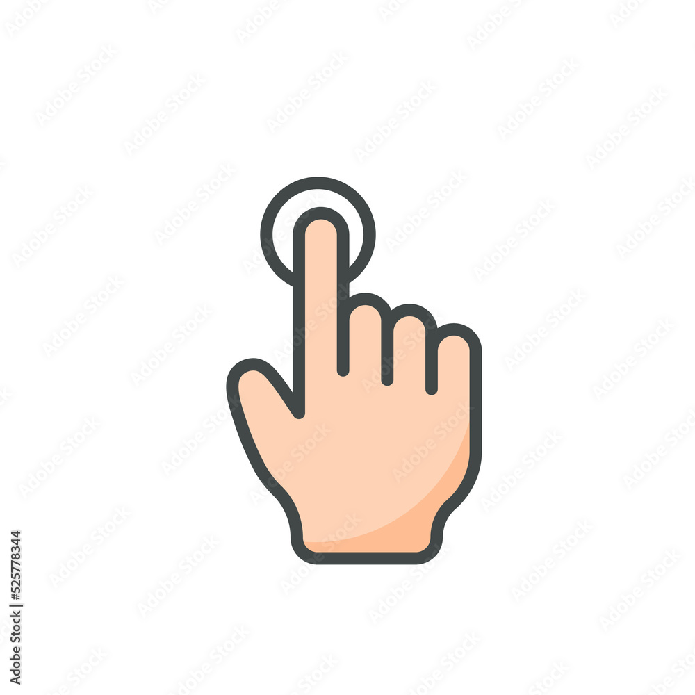 Vector cartoon finger mouse cursor in various gestures for mobile touch screen devices Vector cartoon finger mouse cursor in various gestures for mobile touch screen devices