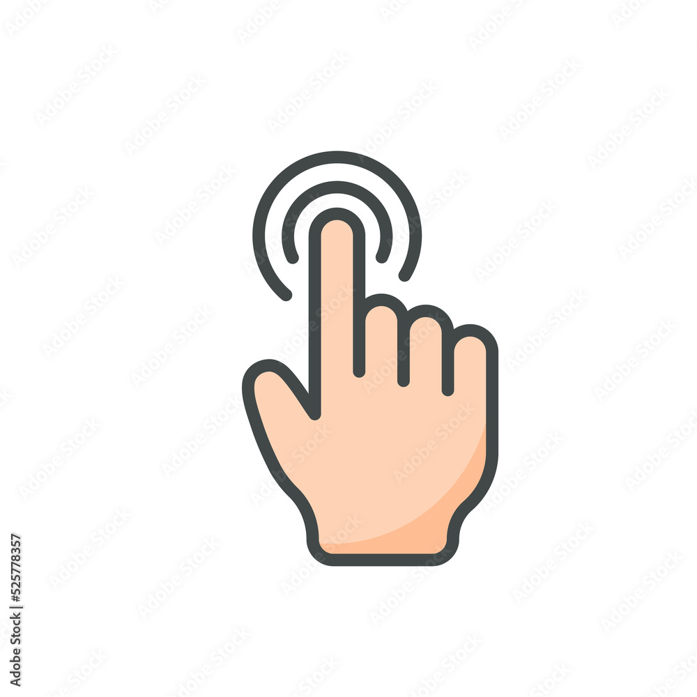 Vector cartoon finger mouse cursor in various gestures for mobile touch screen devices Vector cartoon finger mouse cursor in various gestures for mobile touch screen devices