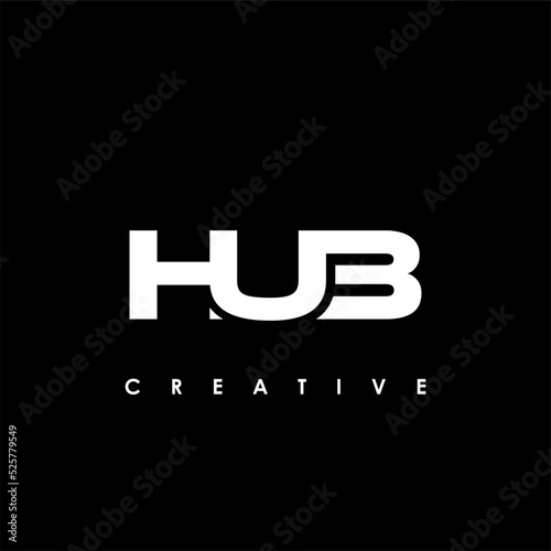 HUB Letter Initial Logo Design Template Vector Illustration photo