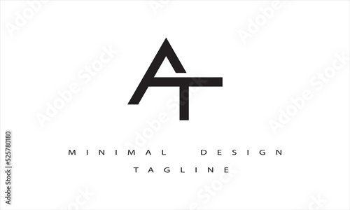 AT or TA Minimal Logo Design