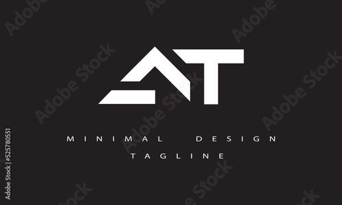 AT or TA Minimal Logo Design