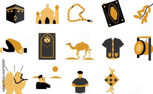 muslim icon set