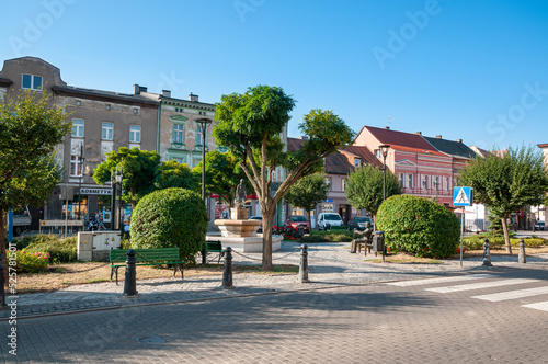 Market square in Nakło nad Notecią, Kuyavian-Pomeranian Voivodeship, Poland