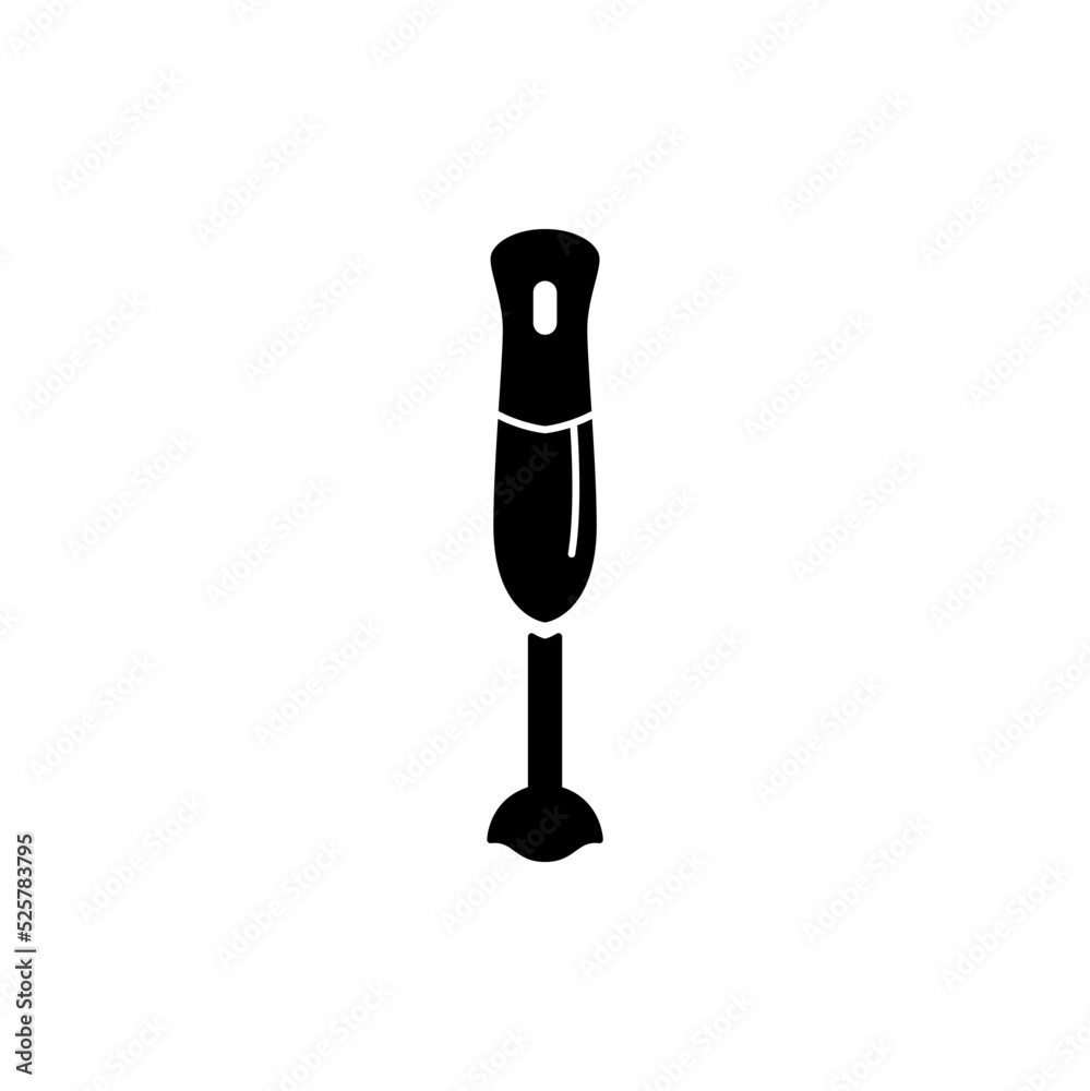 Hand Blender icon in black flat glyph, filled style isolated on white background Hand Blender icon in black flat glyph, filled style isolated on white background