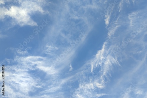 blue sky with light white clouds