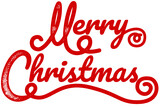 merry christmas card, typography