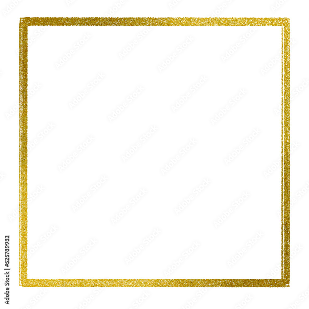 Gold square with line border png. Stock Illustration Adobe Stock