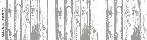 Vector white wood panel texture for backgrounds or design. Rustic grayscale wooden wallpaper. White washed wood. Table top view. Wave line pattern.