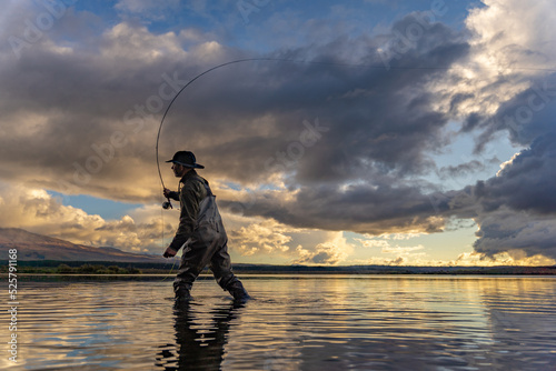 Fly fishing.