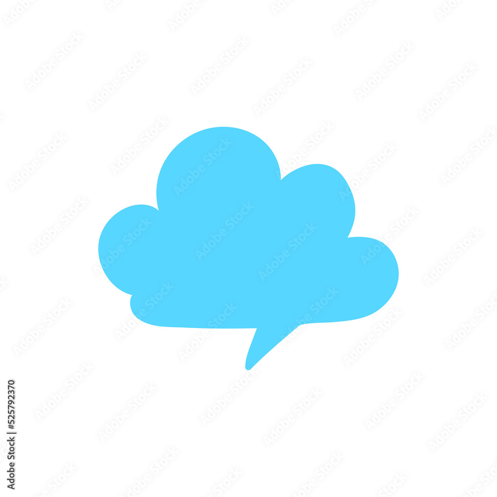 Speech Bubble for Entering Conversation Messages and Thoughts of Cartoon Characters Speech Bubble for Entering Conversation Messages and Thoughts of Cartoon Characters