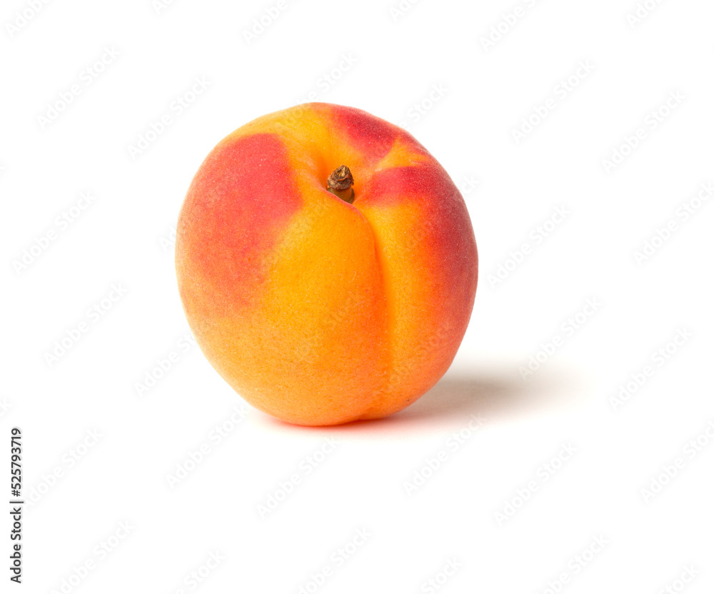 Fresh apricot isolated on white background