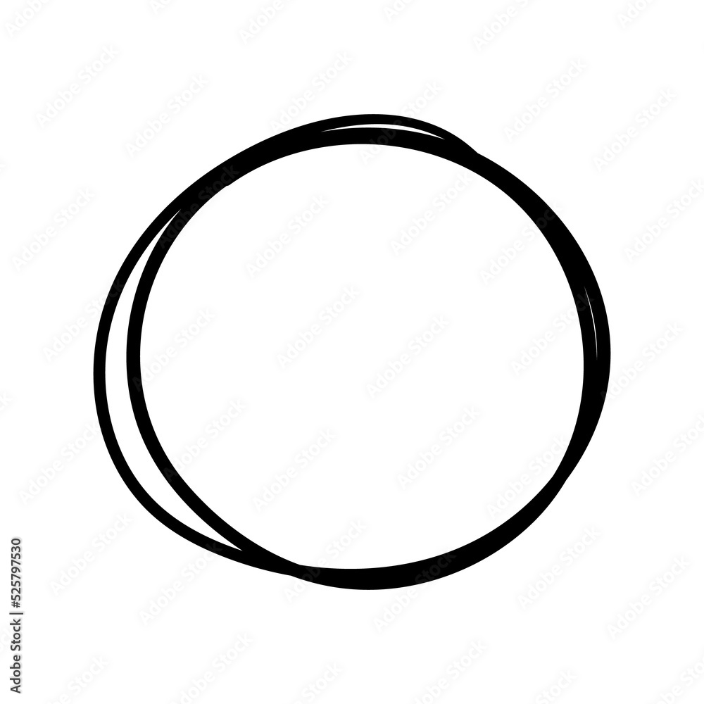 Scribble circle sketch line text frame isolated on white background. Scribble circle sketch line text frame isolated on white background.