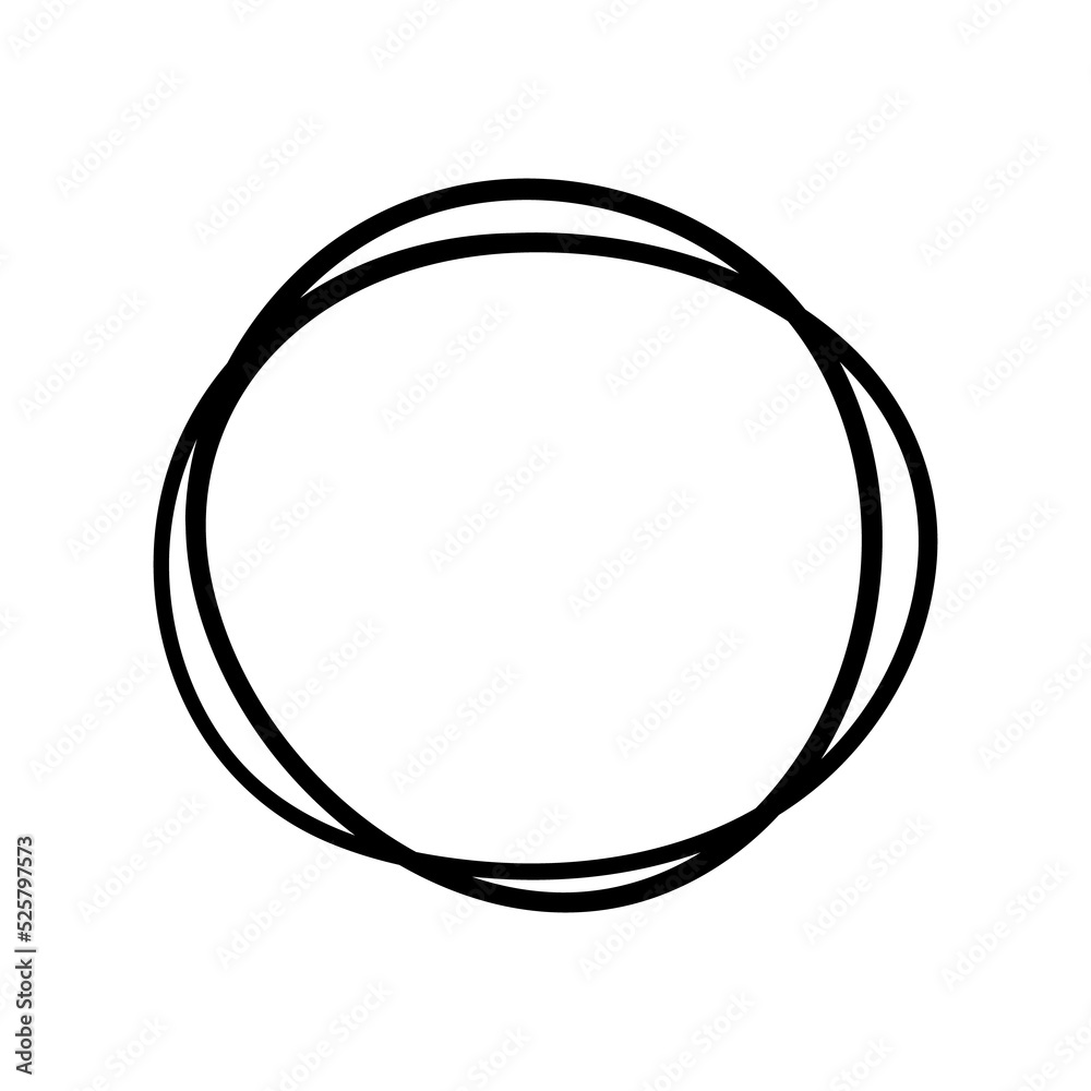 Scribble circle sketch line text frame isolated on white background. Scribble circle sketch line text frame isolated on white background.